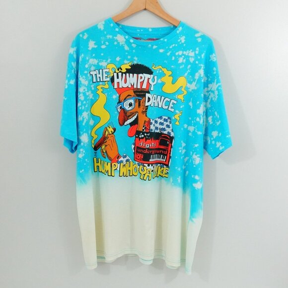 Digital Underground Humpty Dance T-Shirt XL Control Bleach Tie Dye Graphic Tee - Picture 1 of 6